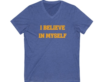 Unisex Jersey Short Sleeve V-Neck Tee Versatile