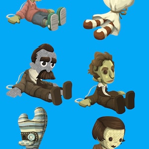 Digital Character Illustrations SVG PNG Pack