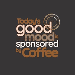Motivational Wall Art Todays Good Mood Coffee