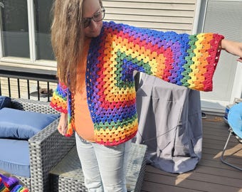 Suéter de ganchillo Rainbow Pride