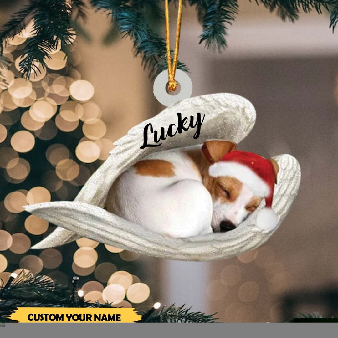 Personalized Jack Russell Angel Christmas Dog Ornament Dog Etsy