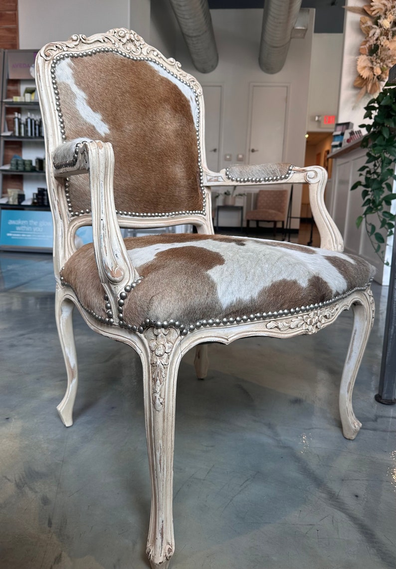 Authentic Cowhide Lounge Chair Etsy