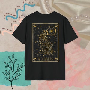 T-shirt Verseau, T-shirt Zodiaque, T-shirt astrologie, Cadeau pour Verseau, T-shirt décontracté doux