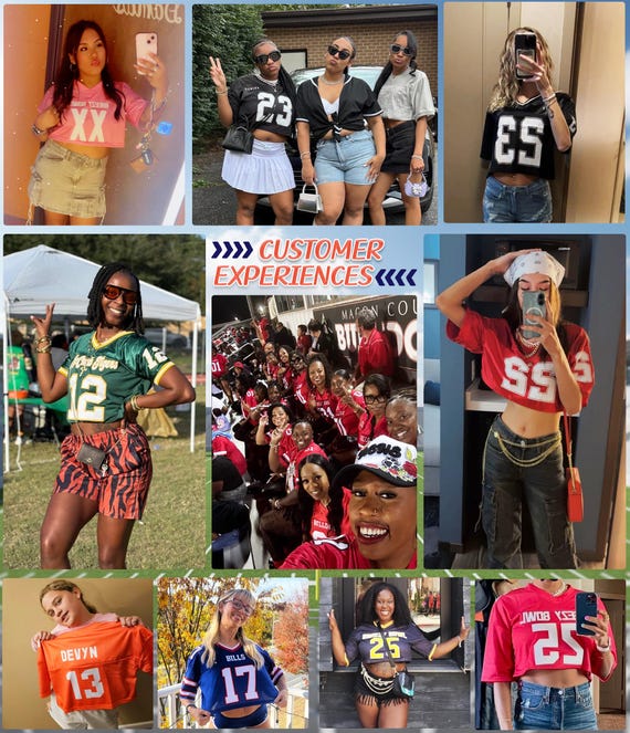 Custom Cheerleading Football for Girls, Olive Cream Crop Top