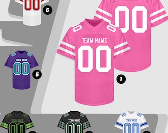 Breast Cancer Awareness Football Jersey / Women's Relaxed Fit / XS