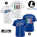 Italia Baseball Jersey Custom Name Number, Personalized Italian Flag Team Uniform for Men Women Youth Kids, Custom Baseball Shirt 2026 product logo
