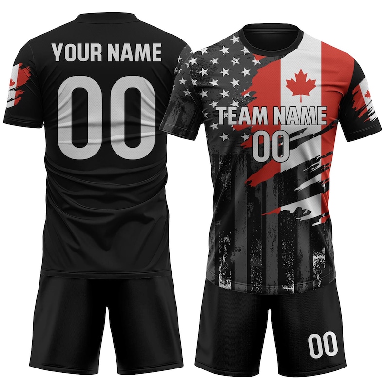 Custom Cape Verde Soccer Jersey 2026 Men Youth Kid Fans, Personalized Soccer Jersey Shorts Name Logo Number Camisa De Futbol Croatia Soccer 2 - Canada FullSet