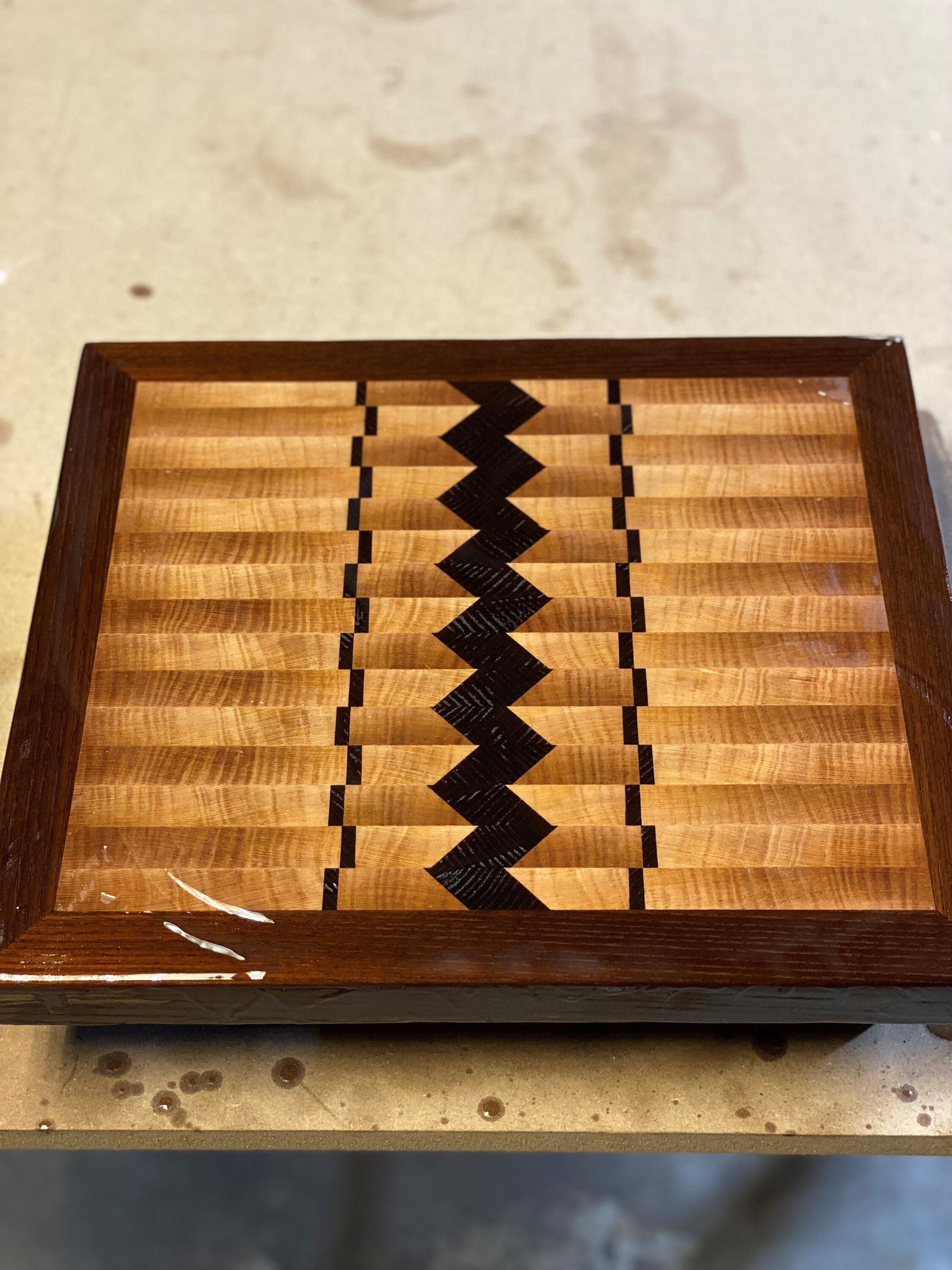 Hardwood ZigZag Cutting Board - Hardwood Creations
