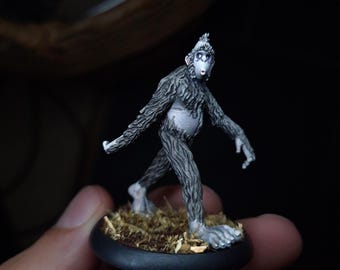 Bigfoot Cryptid Grimdark Resin Miniature – 28/32mm Tabletop RPG & Gothic Fantasy Figure by Warp Miniatures