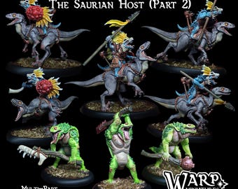 The Saurian Host Support Kit Grimdark Resin Miniature – 28/32mm Tabletop RPG & Gothic Fantasy Figure by Warp Miniatures