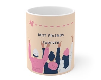 the  Best mug to gift your friends for friendship day, joke, funny text,  Ceramic Mug 11oz