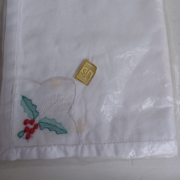 Vintage Handmade Holiday Handkerchiefs