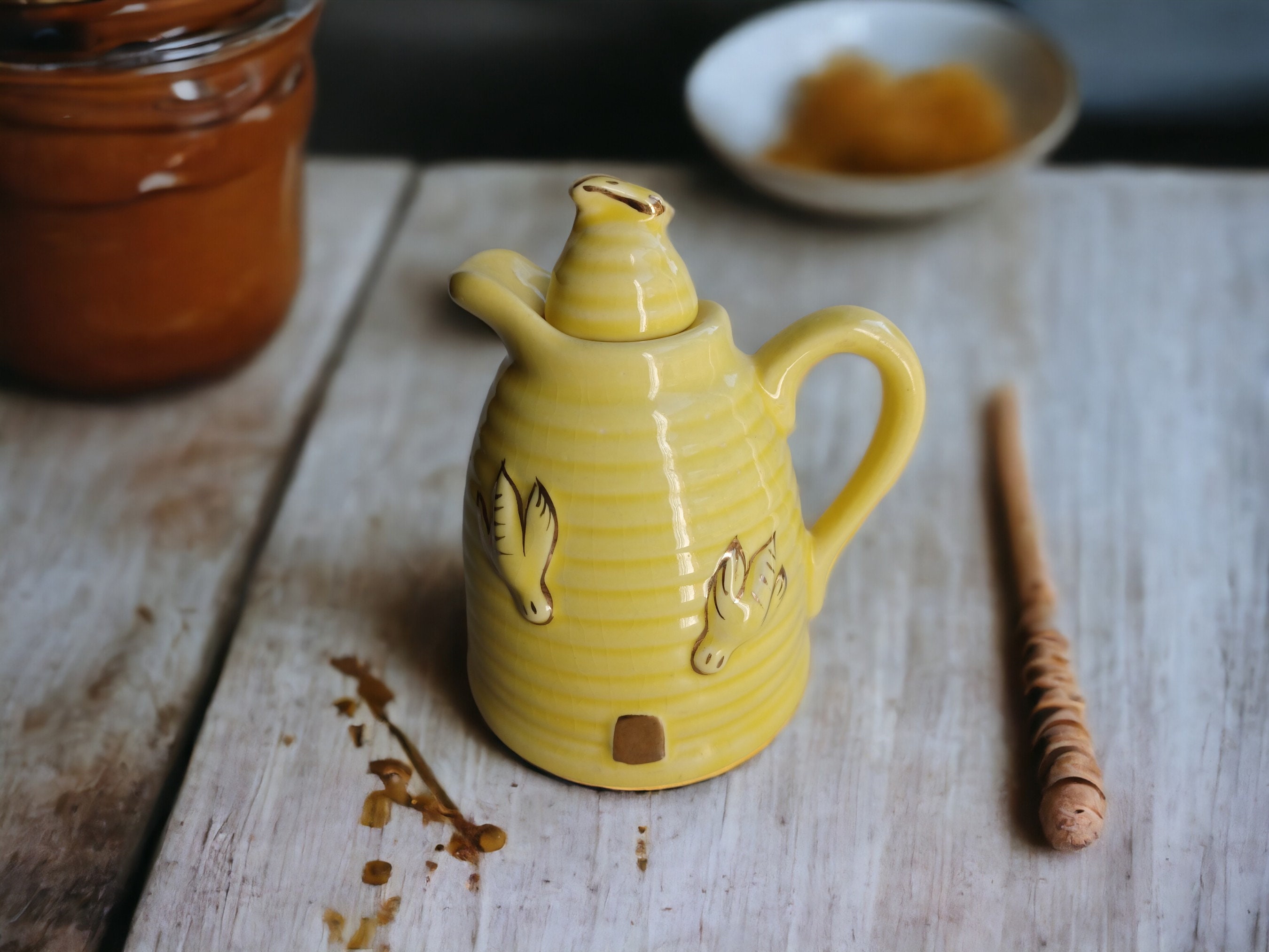 Antique honey pot - Etsy 日本