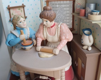 Vintage Enesco Music Box: Au Clair De La Lune, Baking Scene - Etsy