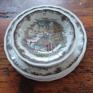 Vintage Replacement Pieces Shakespeares Sonnets Ironstone England Kensington Anne Hathaways Cottage R2815 1960s