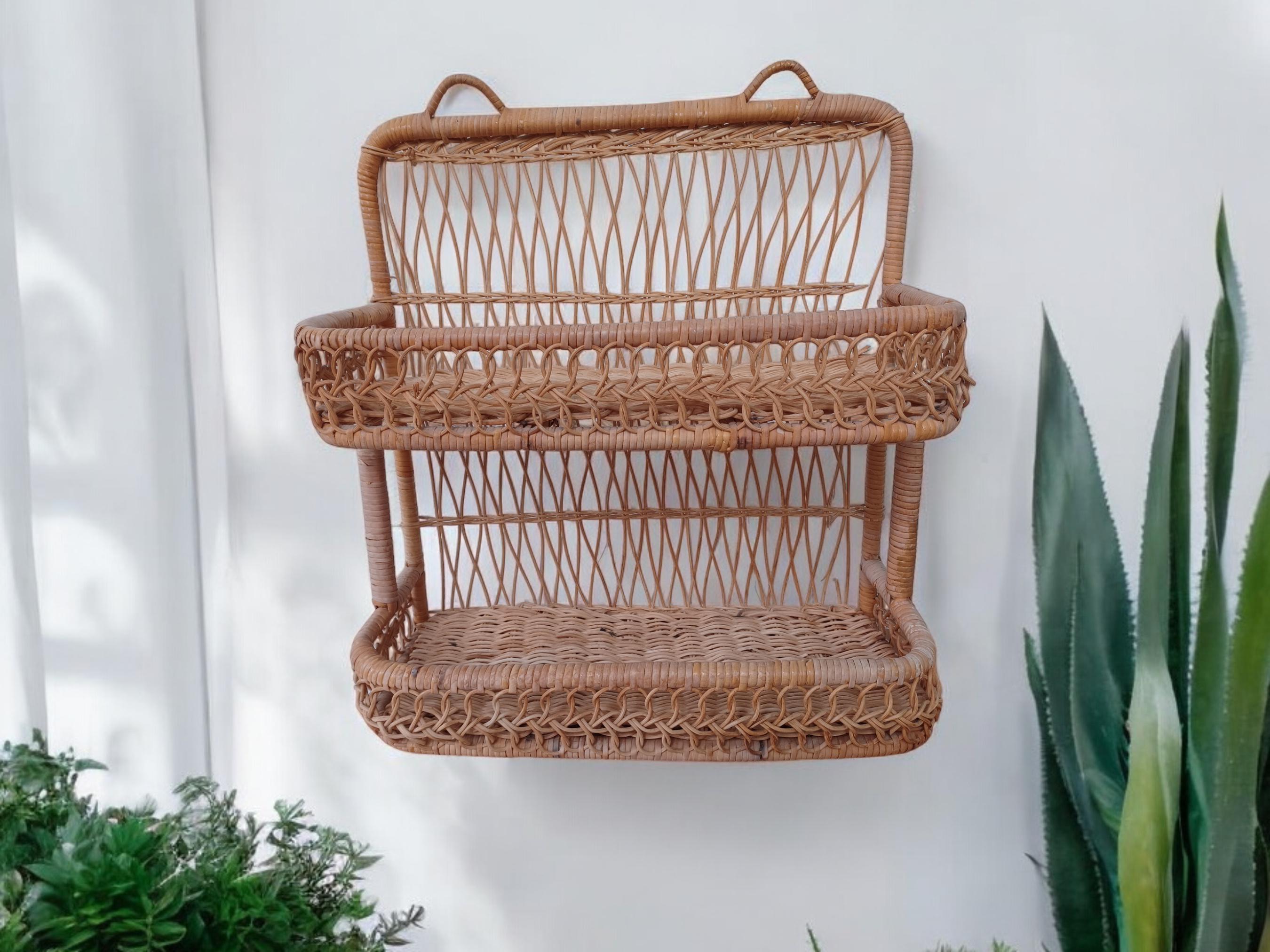 Rattan Spice Rack Etsy