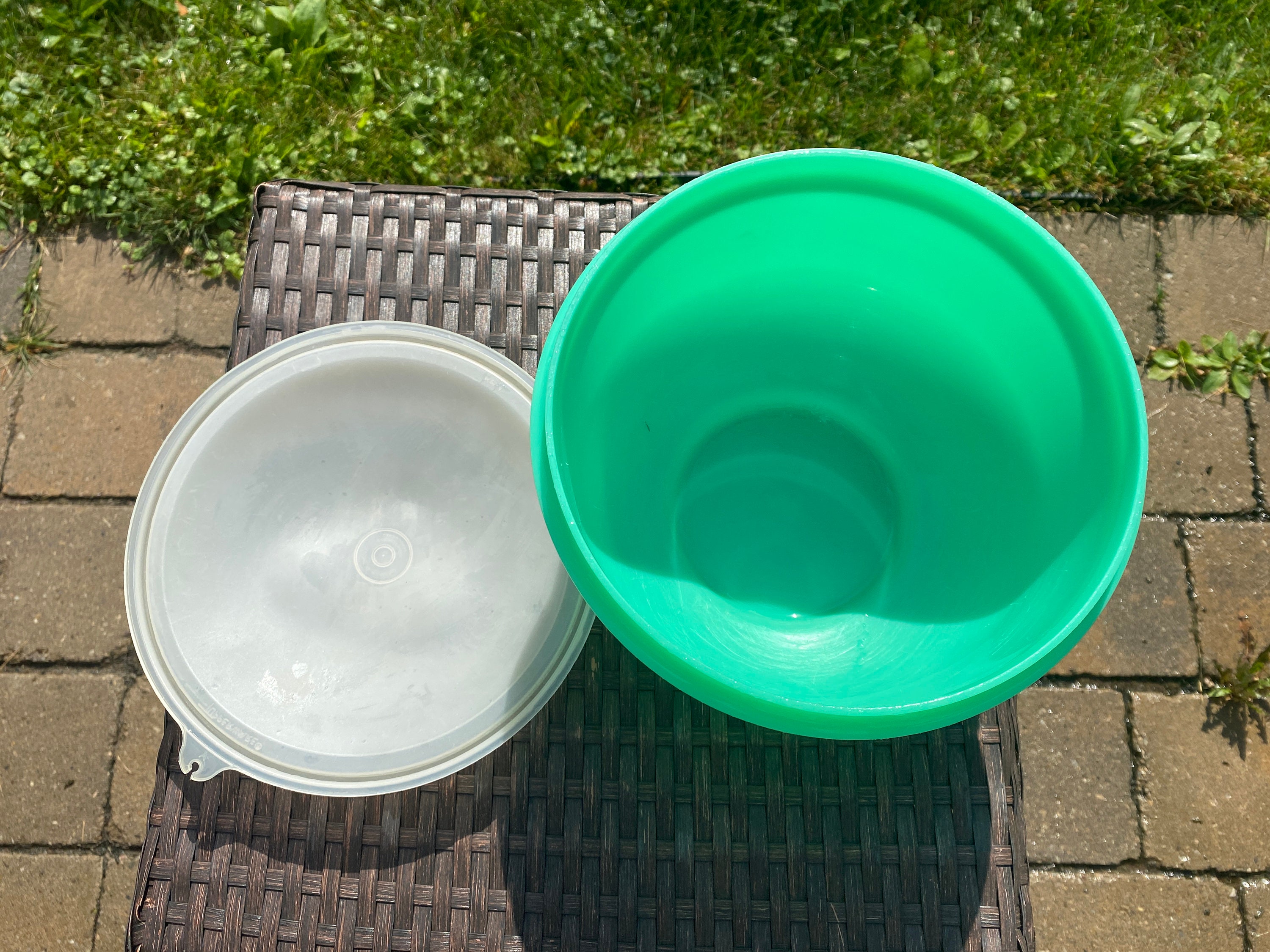 Vintage 2 Piece Tupperware Lettuce Keeper With Domed or Semi Domed Lid Etsy Australia