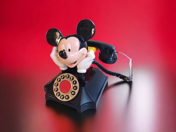 Vintage Mickey Mouse Telephone 1990s Telemania Mickey Unlimited