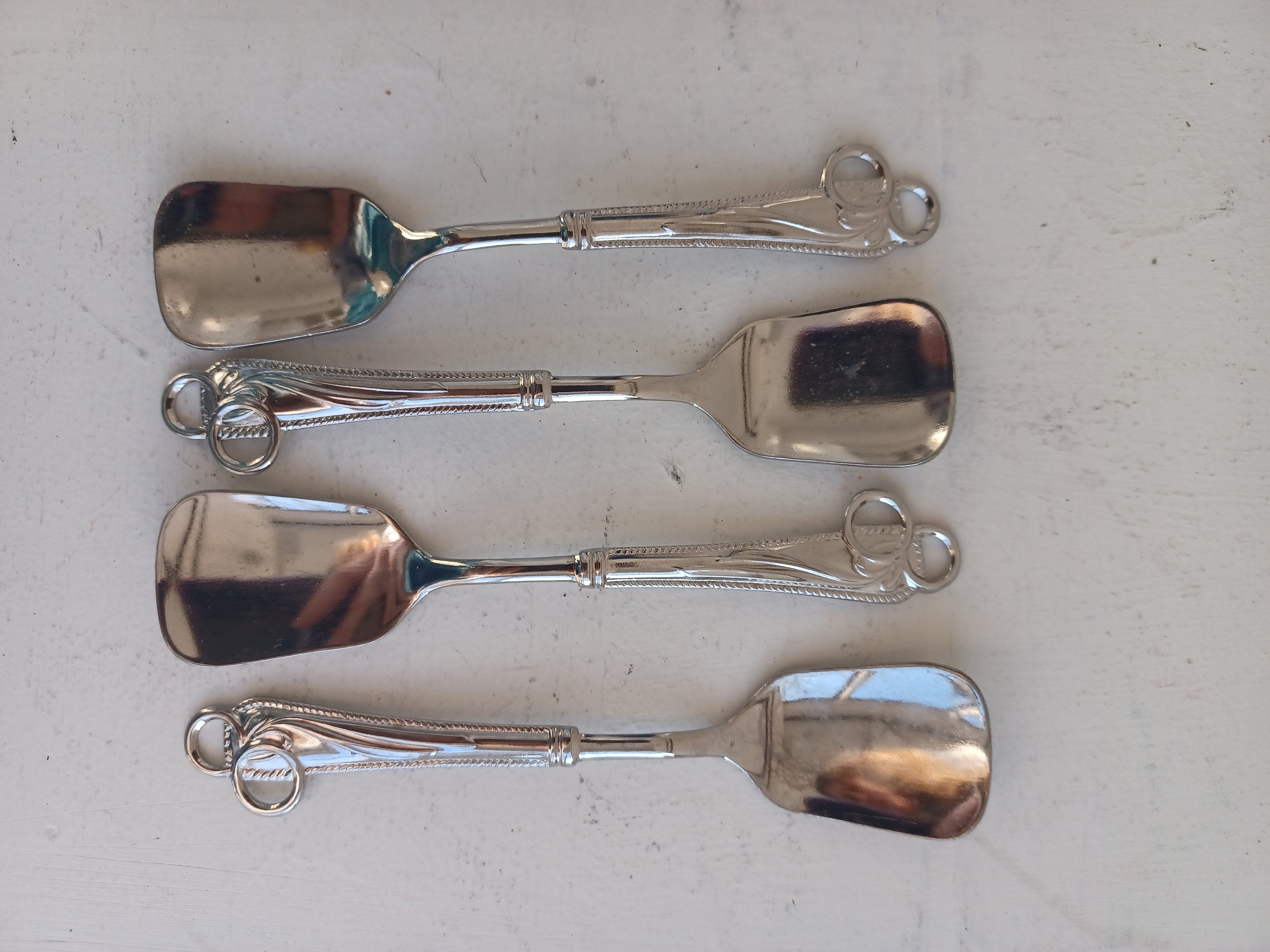 Vintage Lady Angela Silver Plated Dessert Spoons Unique