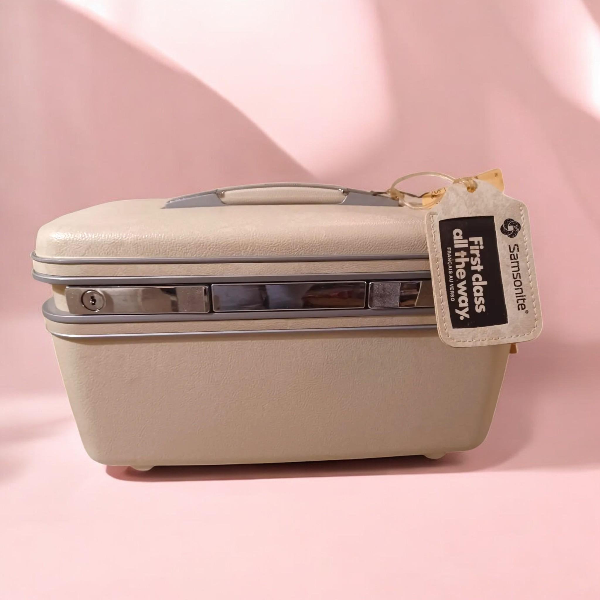 Estuche rígido vintage Samsonite, estuche de belleza, equipaje de