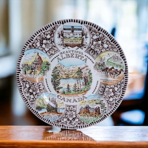 Vintage Alberta Canada Collector Plate – Wood & Sons England