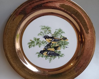 NATAL DESIGN - mice　GOCCODO × NATAL DESIGN" Vintage Nautilus J53 N3 22 Kt. Gold Georgian China Plate