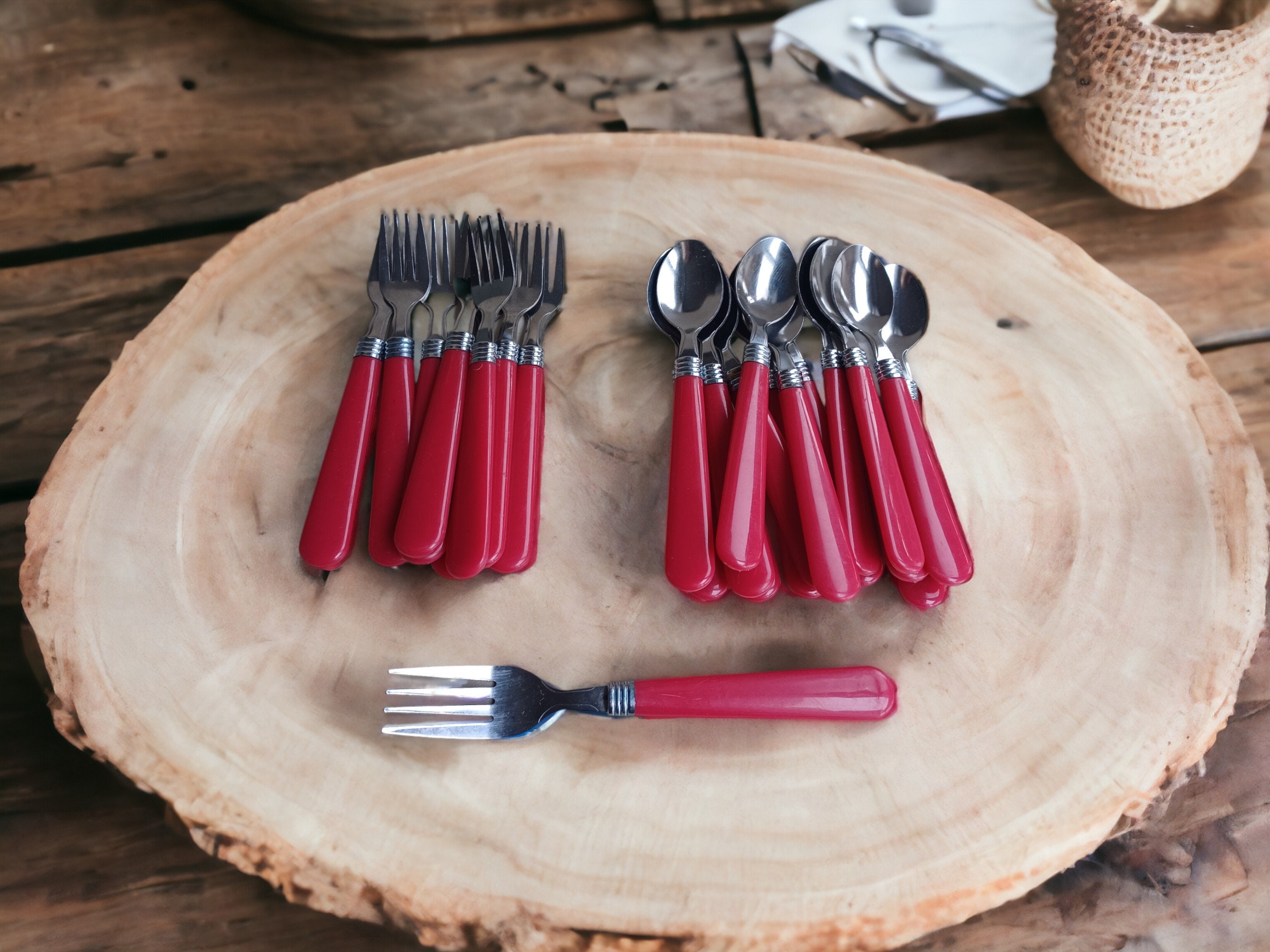 Wood Inlay 2pc Set Utensils Wood Inlay 2pc Set Utensils