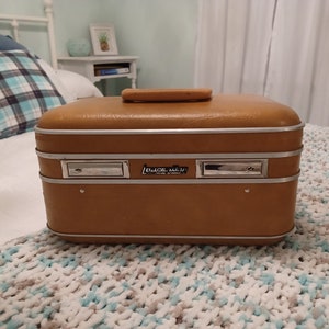 Vintage Laurentian Train Case Make-upkoffer Reisbagage