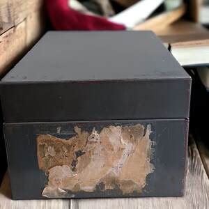 Catálogo de tarjetas IC Line vintage en caja de acero - Toronto, Canadá