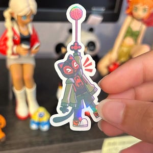 Meows Morales 2.5in Holographic waterproof sticker