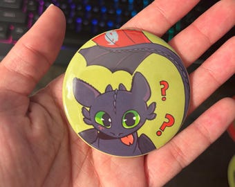 Night Dragon || 2.25 & 1.25 inch Button Pins