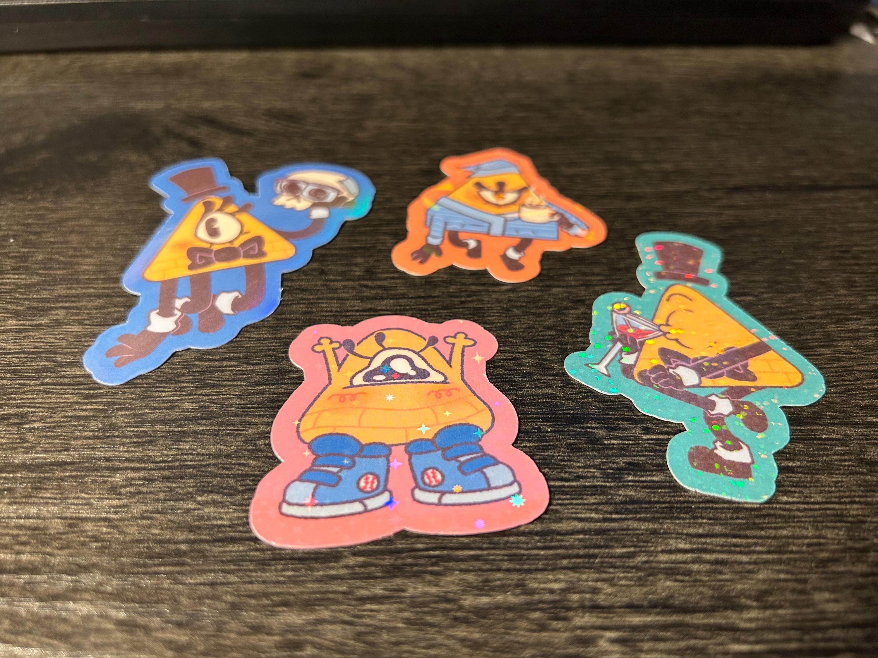 BILL CIPHER Gravity Falls Waterproof, Holographic Stickers - Etsy