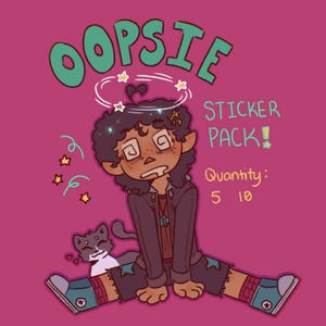 ¡Paquetes de pegatinas de Oopsie!