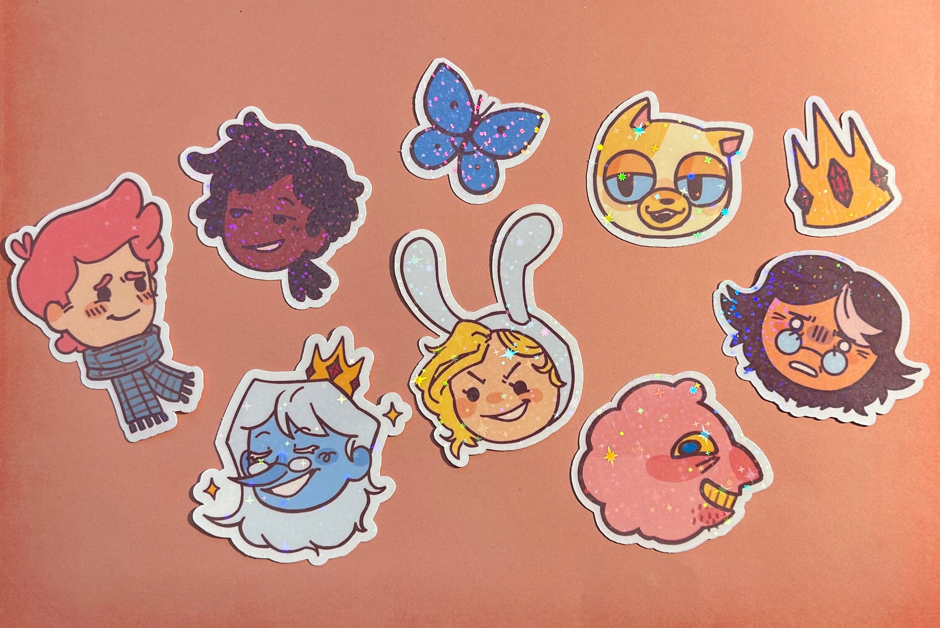 Buy Fionna and Cake - Waterproof Holographic Stickers Online in