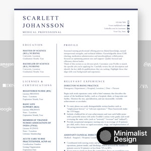 2024 Nursing Resume Template for Google Docs, Word & Pages, Registered Nurse Resume, Remote Nurse, Grad Nurse Practitioner Resume Template