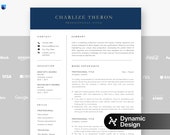 Creative Resume Template for Word + Free Cover Letter + Social Icons | Modern CV Template | Professional Resume Template | Instant Download
