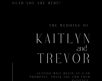 Personalized Wedding Welcome Poster