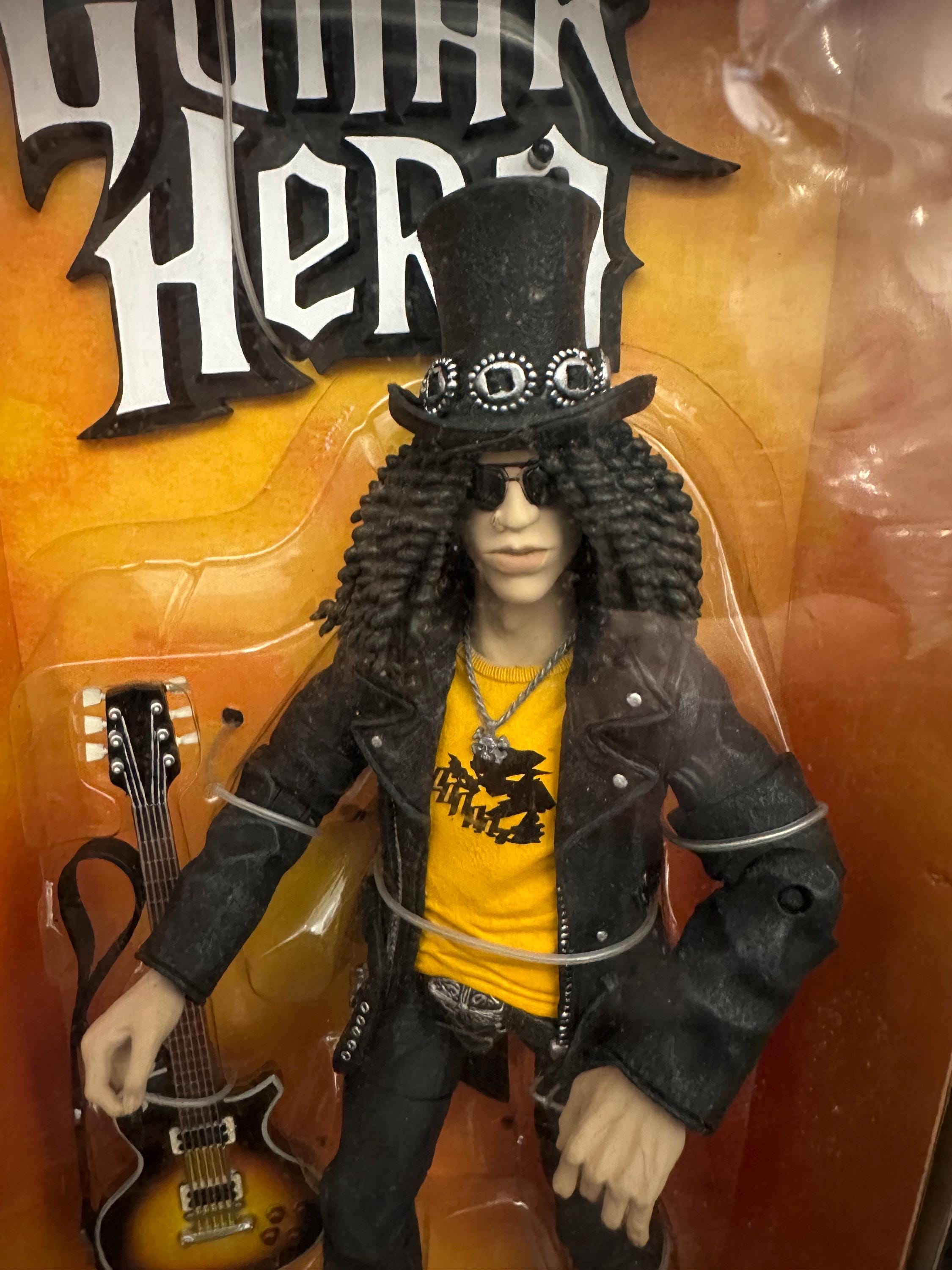 GUNS N' ROSES SLASH フィギュア GUITAR HERO レア heavy metal rock Guns N' Roses Slash doll Figure music
