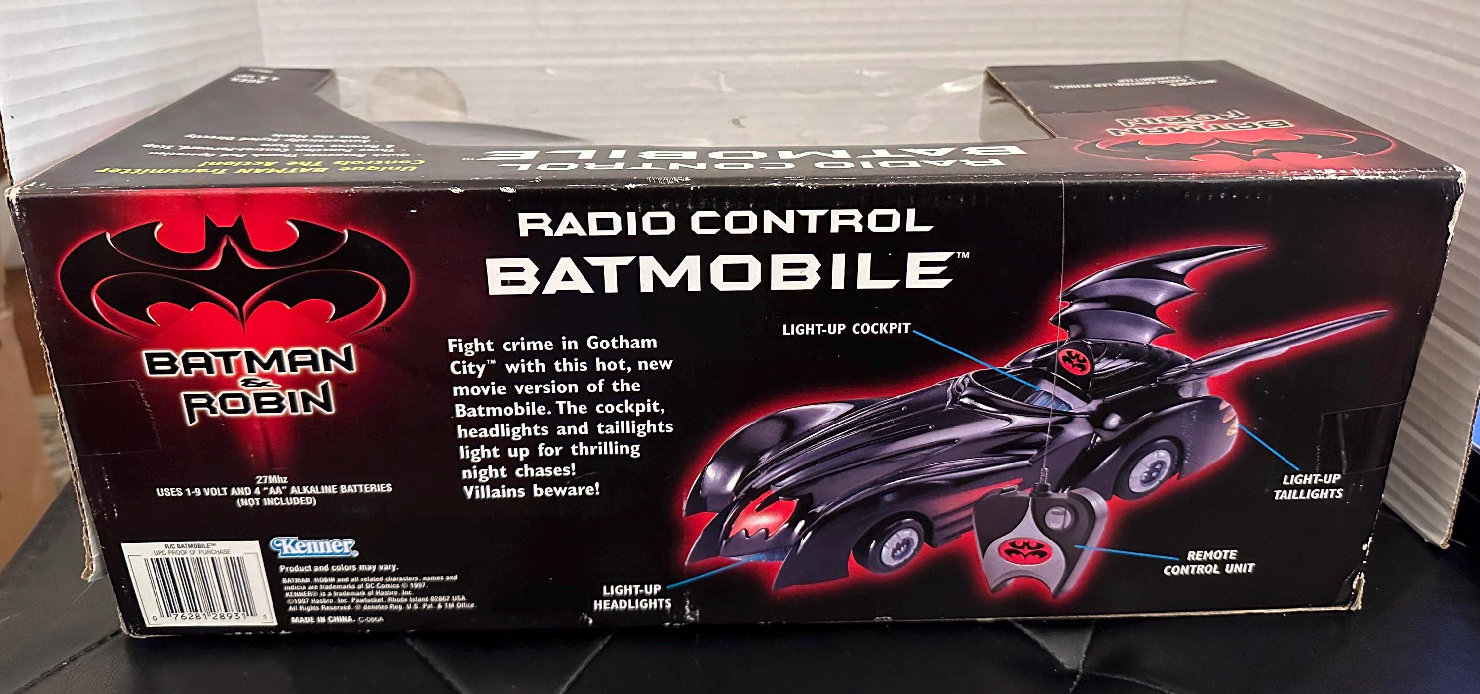 Batman and Robin Radio Control Batmobile Vintage by KENNER Sealed