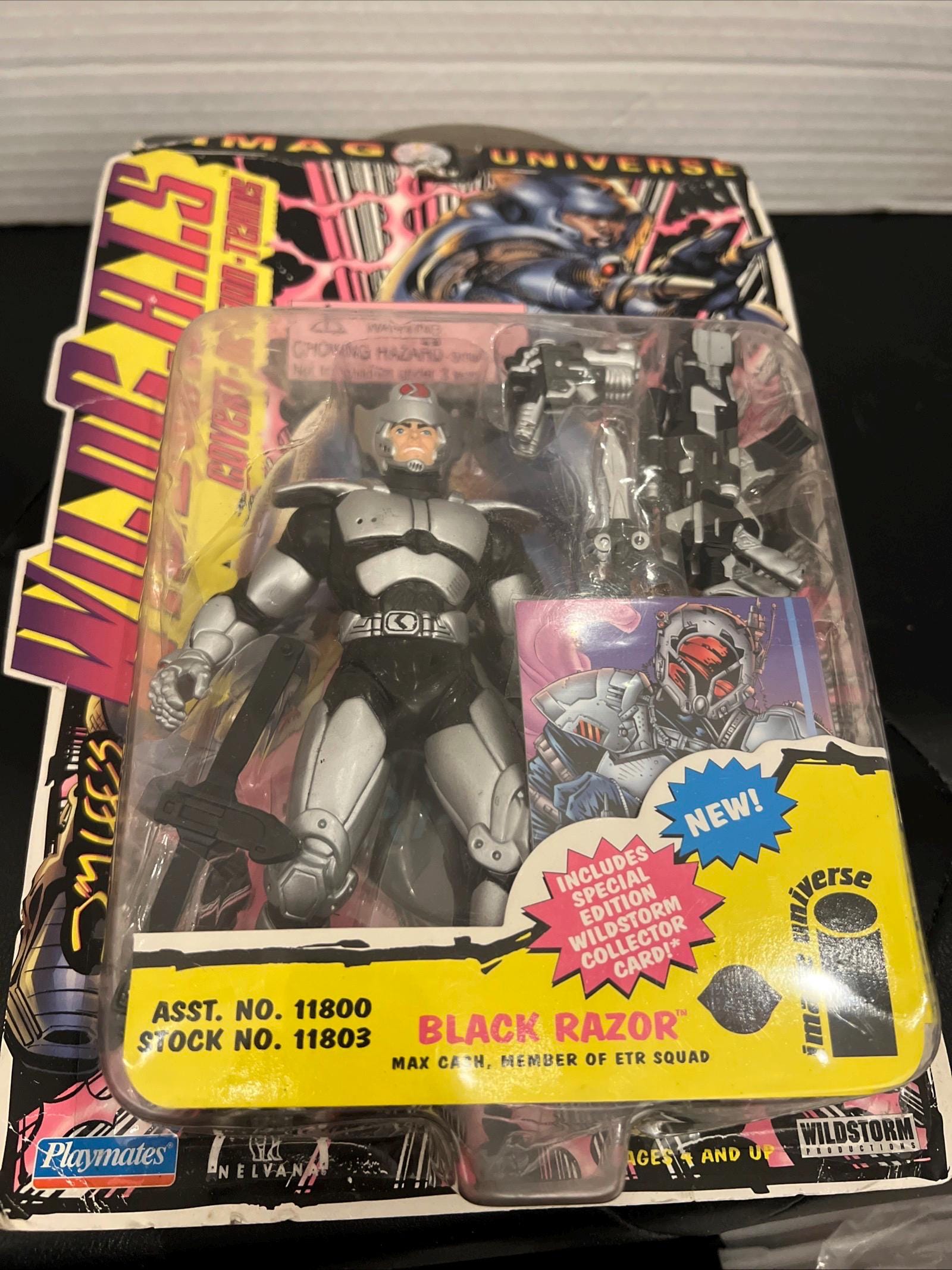 Wild C.A.T.S. Black Razor Action Figure: 1995 Vintage Sealed - Etsy