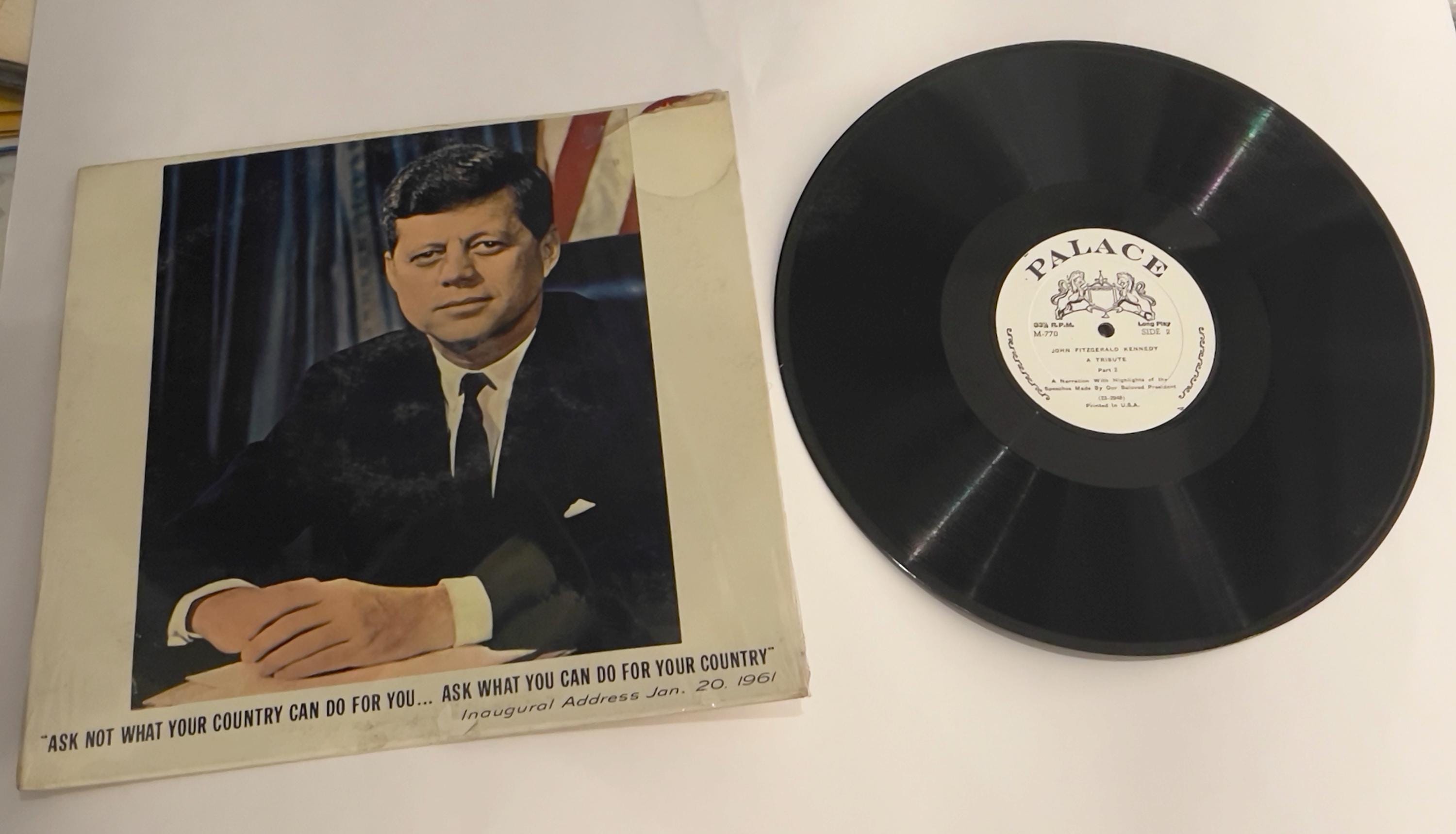 John F. Kennedy Vintage Vinyl Album Recording. Inaugural Address