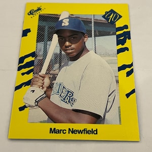 Baseball Sammelkarten-Mark Newfield 1990 Vintage Classic Gelb T89Seattle Mariners......Alle 10 Mint Karten sind enthalten