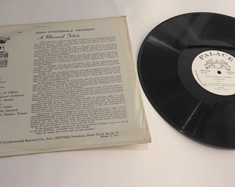 John F. Kennedy Vintage Vinyl Album Recording. Inaugural Address