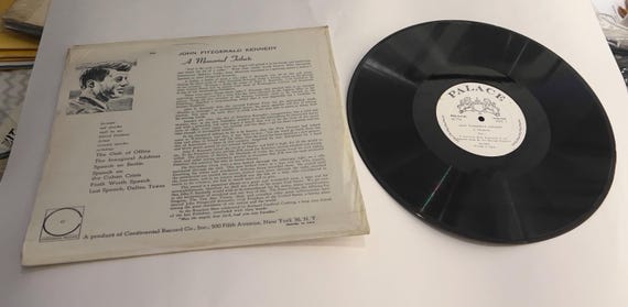 John F. Kennedy Vintage Vinyl Album Recording. Inaugural Address