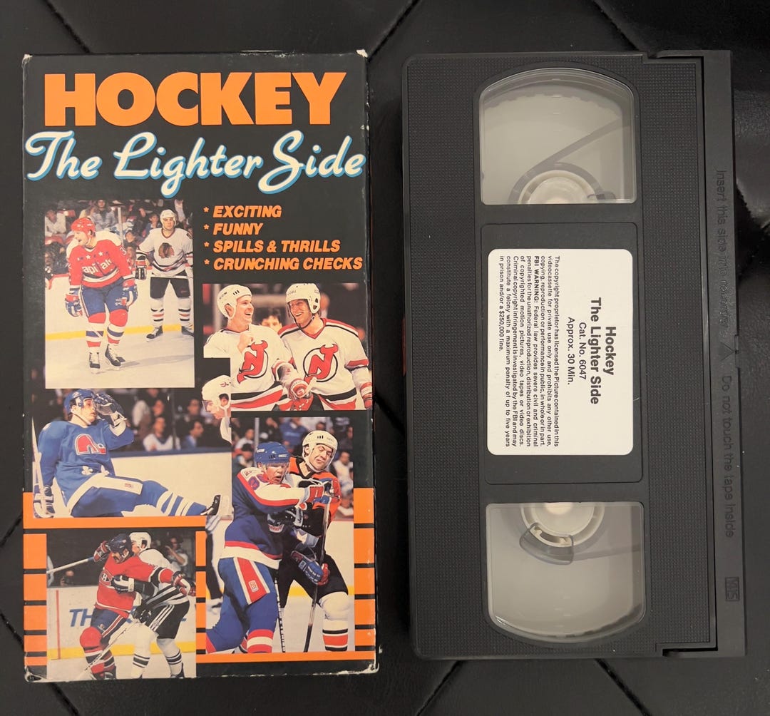 Hockey the Lighter Side VHS Tape 1988 Exciting, Funny, Spills
