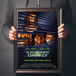 A Scanner Darkly Movie Poster, Canvas Poster Printing, Classic Movie Wall Art for Room Decor, Unique Gift Idea image 3