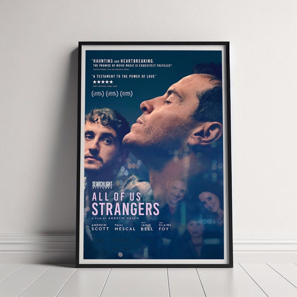 All of Us Strangers Movie Poster, Canvas Poster Printing, Classic Movie Wall Art for Room Decor, Unique Gift Idea