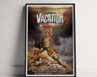 National Lampoon's Vacation Movie Poster, Canvas Poster Printing, Classic Movie Wall Art for Room Decor, Unique Gift Idea