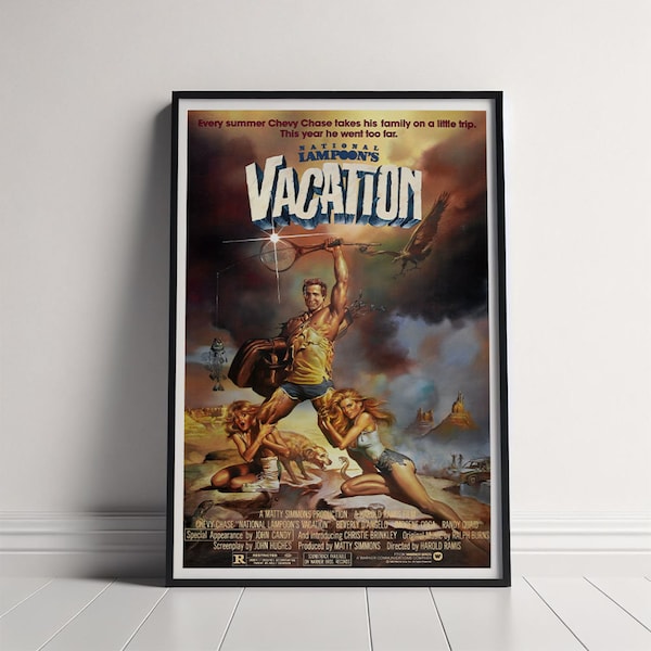 National Lampoon's Vacation Movie Poster, Canvas Poster Printing, Classic Movie Wall Art for Room Decor, Unique Gift Idea