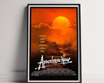 Apocalypse Now Movie Poster, Canvas Poster Printing, Classic Movie Wall Art for Room Decor, Unique Gift Idea